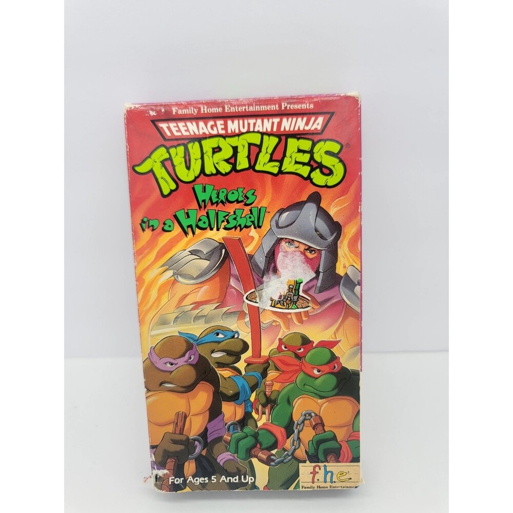 Vintage 1988 Teenage Mutant Ninja Turtles Heroes in a Half Shell VHS